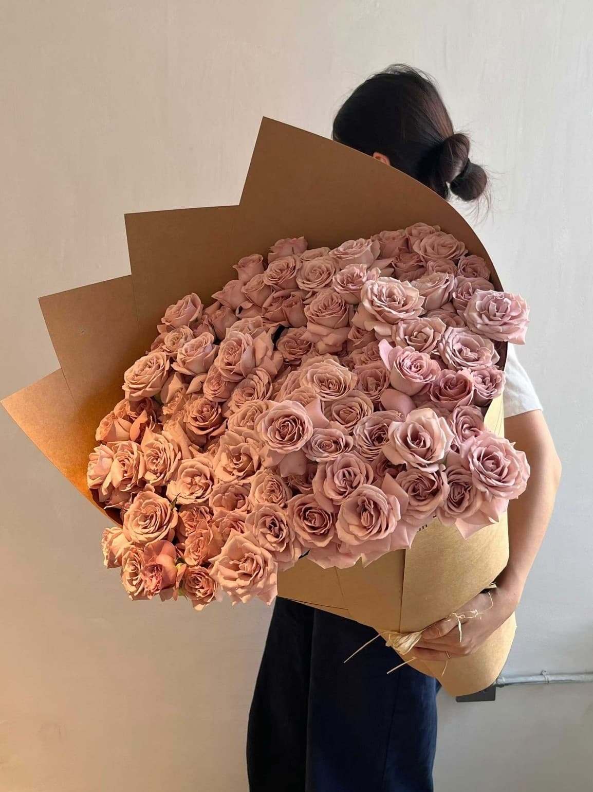 Dusty Mauve Rose Wall